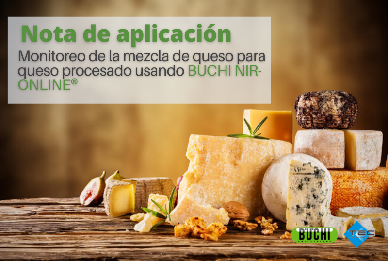  Monitoreo de la mezcla de queso para queso procesado usando BUCHI NIR-Online®