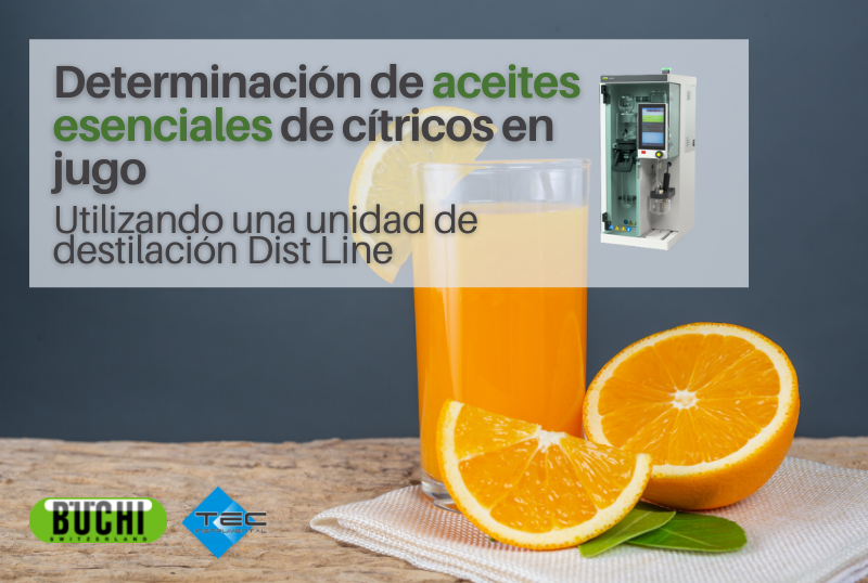 Determinación de aceites esenciales de cítricos en jugo