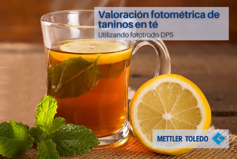 Valoración fotométrica de taninos en té