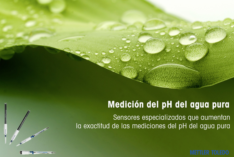 Medición del pH del agua pura