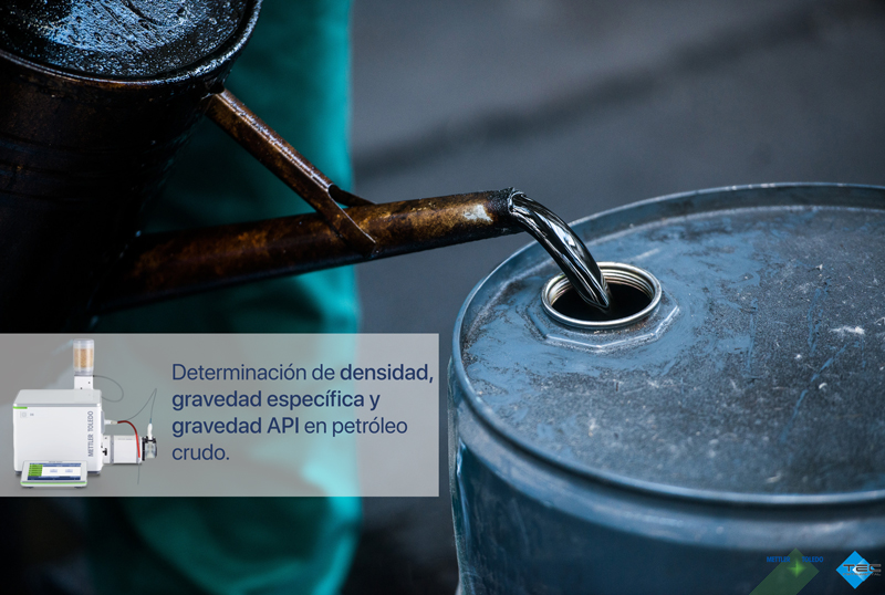 Determinación de densidad, gravedad específica y gravedad API en petróleo crudo