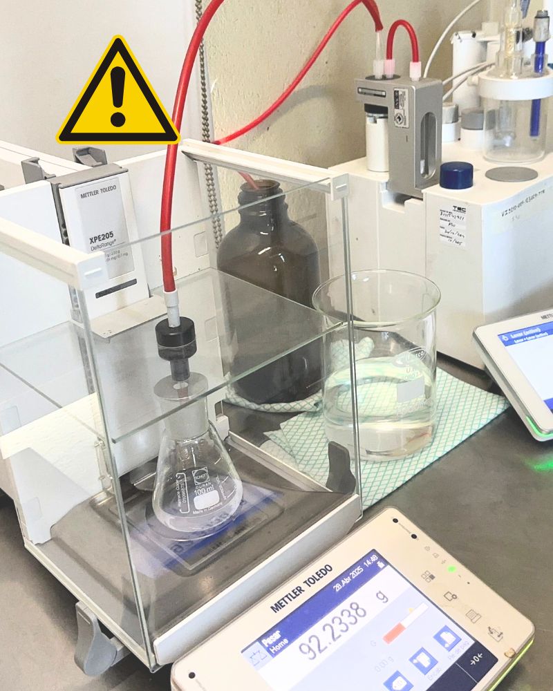 Información importante sobre servicio de calibración de buretas