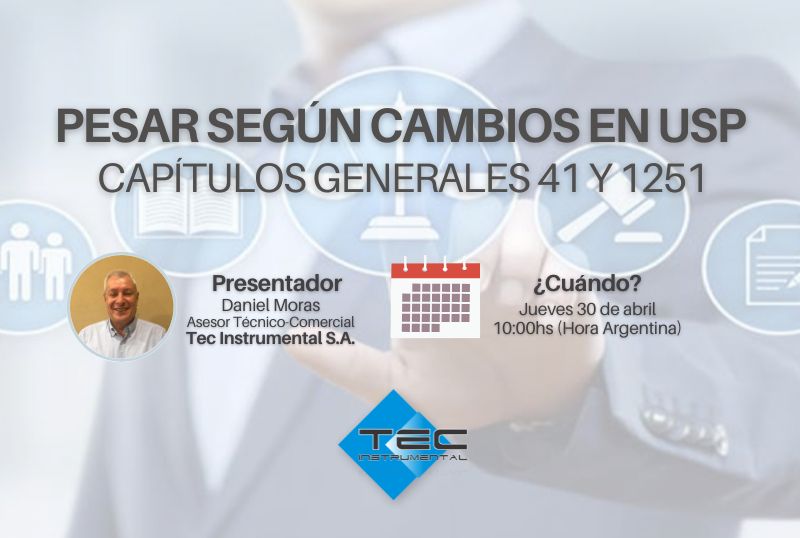 Webinar Gratuito - Cómo pesar según los cambios en la USP