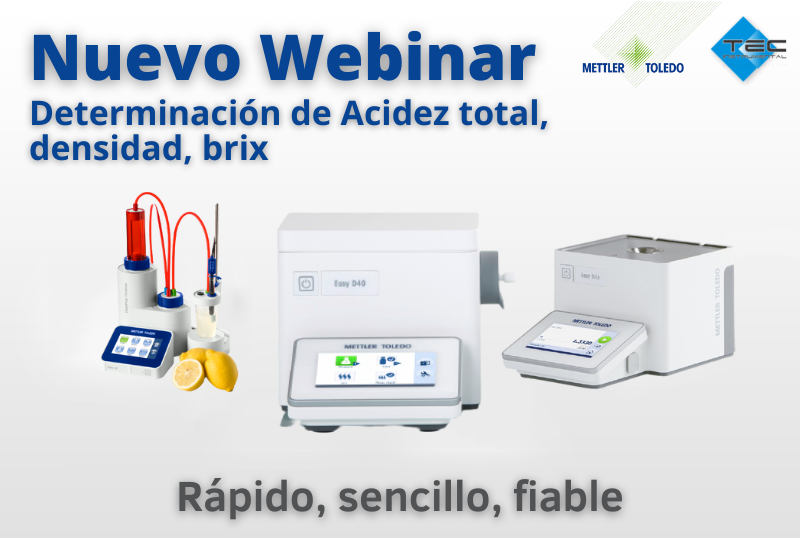 Webinar con demo en vivo - Determinación de Acidez total, densidad, brix - Rápido, sencillo, fiable