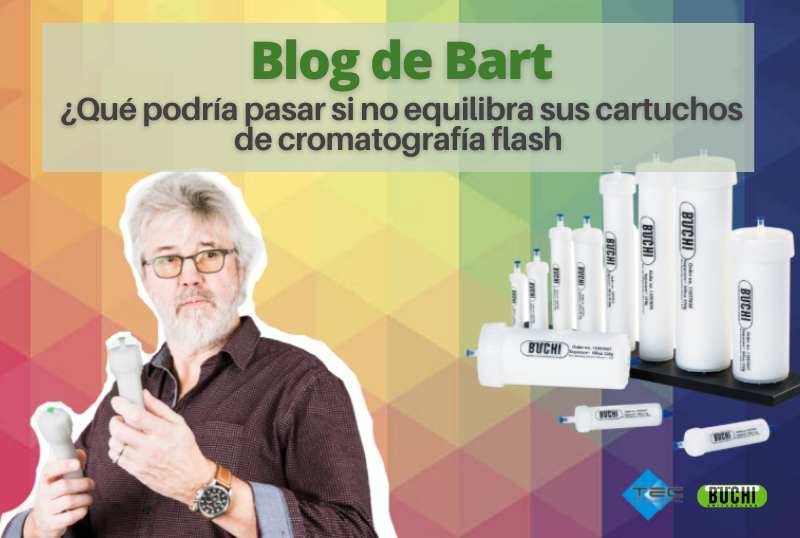  ¿Qué puede pasar si no se hace el equilibrio en una columna cromatográfica flash?