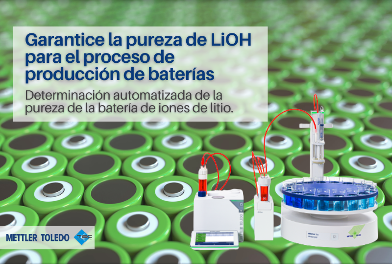 Prueba de hidróxido de litio con el controlador de líquidos DispenSix
