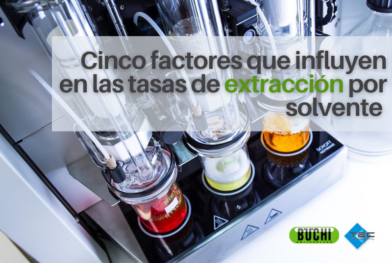 Cinco factores que influyen en las tasas de extracción por solvente