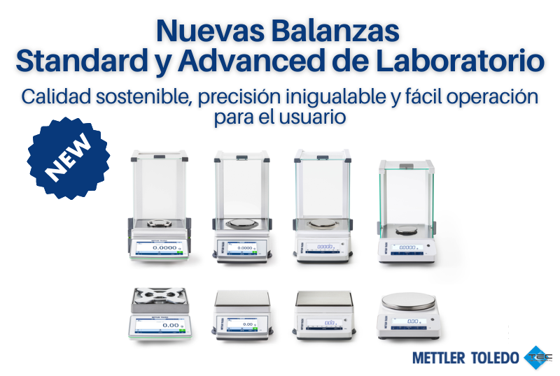 Nuevas Balanzas Standard & Advanced de Laboratorio METTLER TOLEDO
