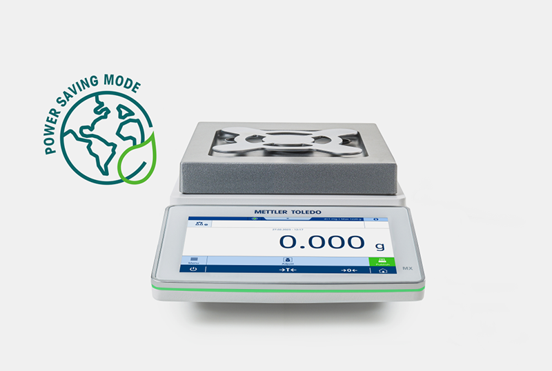 Balanzas de Precisión MX - Modo ahorro de energía
