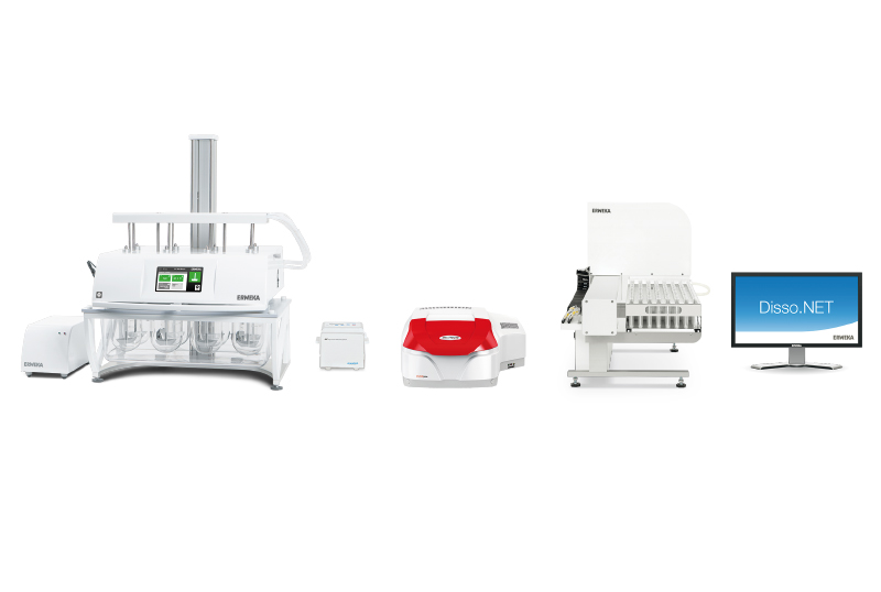 Sistema Disolutor On/Offline con medición UV/Vis