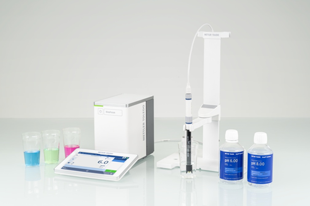 NIneFocus - pHmetro NineFocus™ con soluciones buffer de calibración